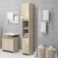 vidaXL Juego de muebles de baño 3 pzas madera ingeniería roble Sonoma