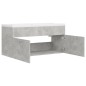 vidaXL Mueble con lavabo madera de ingeniería gris hormigón vidaXL Mueble con lavabo madera de ingeniería gris hormigón