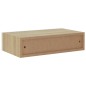 vidaXL Estantes de pared con cajón 2 uds MDF roble/blanco 40x23,5x10cm vidaXL Estantes de pared con cajón 2 uds MDF roble/blanco 40x23,5x10cm