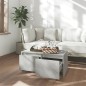 vidaXL Mesa de centro madera de ingeniería gris hormigón 90x50x41,5 cm vidaXL Mesa de centro madera de ingeniería gris hormigón 90x50x41,5 cm