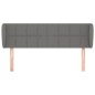 vidaXL Cabecero de tela gris oscuro 147x23x78/88 cm vidaXL Cabecero de tela gris oscuro 147x23x78/88 cm