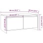 vidaXL Mesa de centro madera de ingeniería gris hormigón 90x50x41,5 cm vidaXL Mesa de centro madera de ingeniería gris hormigón 90x50x41,5 cm
