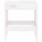 vidaXL Taburetes de jardín 2 uds madera maciza pino blanco 40x36x45 cm vidaXL Taburetes de jardín 2 uds madera maciza pino blanco 40x36x45 cm