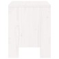 vidaXL Taburetes de jardín 2 uds madera maciza pino blanco 40x36x45 cm vidaXL Taburetes de jardín 2 uds madera maciza pino blanco 40x36x45 cm
