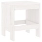 vidaXL Taburetes de jardín 2 uds madera maciza pino blanco 40x36x45 cm vidaXL Taburetes de jardín 2 uds madera maciza pino blanco 40x36x45 cm