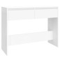 vidaXL Mesa consola madera de ingeniería blanca 100x35x76,5 cm vidaXL Mesa consola madera de ingeniería blanca 100x35x76,5 cm