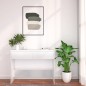 vidaXL Mesa consola madera de ingeniería blanca 100x35x76,5 cm vidaXL Mesa consola madera de ingeniería blanca 100x35x76,5 cm