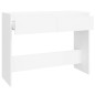 vidaXL Mesa consola madera de ingeniería blanca 100x35x76,5 cm vidaXL Mesa consola madera de ingeniería blanca 100x35x76,5 cm