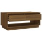 vidaXL Mesa de centro madera de ingeniería marrón roble 102,5x55x44 cm