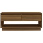 vidaXL Mesa de centro madera de ingeniería marrón roble 102,5x55x44 cm