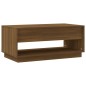vidaXL Mesa de centro madera de ingeniería marrón roble 102,5x55x44 cm