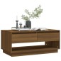 vidaXL Mesa de centro madera de ingeniería marrón roble 102,5x55x44 cm