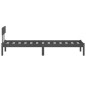 vidaXL Estructura de cama madera maciza de pino gris 100x200 cm
