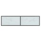 vidaXL Mesa de consola vidrio templado blanco 140x35x75,5 cm vidaXL Mesa de consola vidrio templado blanco 140x35x75,5 cm