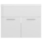 vidaXL Mueble con lavabo madera de ingeniería blanco brillante vidaXL Mueble con lavabo madera de ingeniería blanco brillante