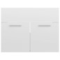 vidaXL Mueble con lavabo madera de ingeniería blanco brillante vidaXL Mueble con lavabo madera de ingeniería blanco brillante