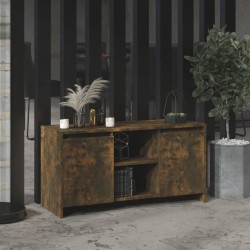 vidaXL Mueble de TV madera de ingeniería roble ahumado 102x37,5x52,5cm