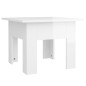 vidaXL Mesa de centro madera de ingeniería brillo blanco 55x55x42 cm vidaXL Mesa de centro madera de ingeniería brillo blanco 55x55x42 cm