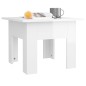 vidaXL Mesa de centro madera de ingeniería brillo blanco 55x55x42 cm vidaXL Mesa de centro madera de ingeniería brillo blanco 55x55x42 cm