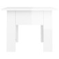 vidaXL Mesa de centro madera de ingeniería brillo blanco 55x55x42 cm vidaXL Mesa de centro madera de ingeniería brillo blanco 55x55x42 cm