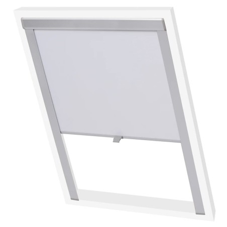 vidaXL Persiana enrollable opaca blanca SK08