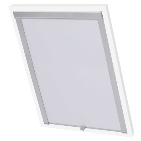 vidaXL Persiana enrollable opaca blanca SK08