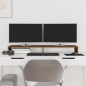 vidaXL Soporte de monitor madera maciza pino marrón miel 100x27x10 cm vidaXL Soporte de monitor madera maciza pino marrón miel 100x27x10 cm