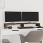vidaXL Soporte de monitor madera maciza pino marrón miel 100x27x10 cm vidaXL Soporte de monitor madera maciza pino marrón miel 100x27x10 cm