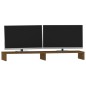 vidaXL Soporte de monitor madera maciza pino marrón miel 100x27x10 cm vidaXL Soporte de monitor madera maciza pino marrón miel 100x27x10 cm