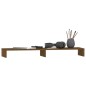vidaXL Soporte de monitor madera maciza pino marrón miel 100x27x10 cm vidaXL Soporte de monitor madera maciza pino marrón miel 100x27x10 cm