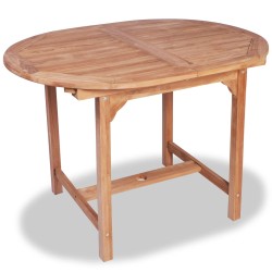 vidaXL Set de comedor de jardín 7 piezas de madera maciza de teca