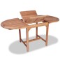 vidaXL Set de comedor de jardín 7 piezas de madera maciza de teca vidaXL Set de comedor de jardín 7 piezas de madera maciza de teca