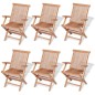 vidaXL Set de comedor de jardín 7 piezas de madera maciza de teca vidaXL Set de comedor de jardín 7 piezas de madera maciza de teca