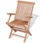 vidaXL Set de comedor de jardín 7 piezas de madera maciza de teca vidaXL Set de comedor de jardín 7 piezas de madera maciza de teca