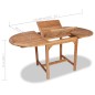 vidaXL Set de comedor de jardín 7 piezas de madera maciza de teca vidaXL Set de comedor de jardín 7 piezas de madera maciza de teca