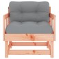 vidaXL Sillones de jardín y cojines 2 uds madera maciza abeto Douglas vidaXL Sillones de jardín y cojines 2 uds madera maciza abeto Douglas