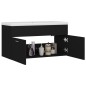 vidaXL Mueble con lavabo madera de ingeniería negro vidaXL Mueble con lavabo madera de ingeniería negro
