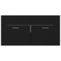 vidaXL Mueble con lavabo madera de ingeniería negro vidaXL Mueble con lavabo madera de ingeniería negro