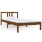 vidaXL Estructura de cama madera maciza marrón miel 90x200 cm vidaXL Estructura de cama madera maciza marrón miel 90x200 cm
