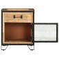 vidaXL Mesita de noche madera maciza de mango sin tratar 43x30x51 cm vidaXL Mesita de noche madera maciza de mango sin tratar 43x30x51 cm