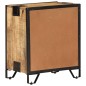 vidaXL Mesita de noche madera maciza de mango sin tratar 43x30x51 cm vidaXL Mesita de noche madera maciza de mango sin tratar 43x30x51 cm