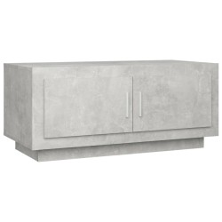 vidaXL Mesa de centro madera contrachapada gris hormigón 102x50x45 cm