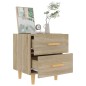 vidaXL Mesita de noche color roble Sonoma 40x35x47,5 cm vidaXL Mesita de noche color roble Sonoma 40x35x47,5 cm