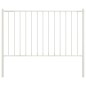 vidaXL Panel de valla y postes acero recubrimiento polvo blanco 1,7x1m vidaXL Panel de valla y postes acero recubrimiento polvo blanco 1,7x1m