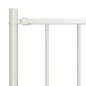 vidaXL Panel de valla y postes acero recubrimiento polvo blanco 1,7x1m vidaXL Panel de valla y postes acero recubrimiento polvo blanco 1,7x1m