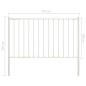 vidaXL Panel de valla y postes acero recubrimiento polvo blanco 1,7x1m vidaXL Panel de valla y postes acero recubrimiento polvo blanco 1,7x1m