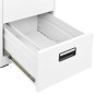 vidaXL Armario archivador de acero blanco 46x62x133 cm vidaXL Armario archivador de acero blanco 46x62x133 cm