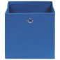 vidaXL Cajas de almacenaje 10 uds tela no tejida azul 28x28x28 cm vidaXL Cajas de almacenaje 10 uds tela no tejida azul 28x28x28 cm