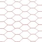 vidaXL Alambrada de gallinero acero revestimiento PVC rojo 25x1 m vidaXL Alambrada de gallinero acero revestimiento PVC rojo 25x1 m