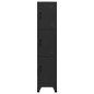 vidaXL Taquilla de acero negro 38x45x180 cm